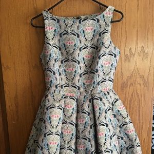 BB Dakota Brocade Fit & Flare Dress size 2